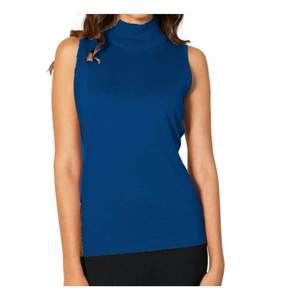 NEW ANGEL APPAREL mock neck tank in cadet